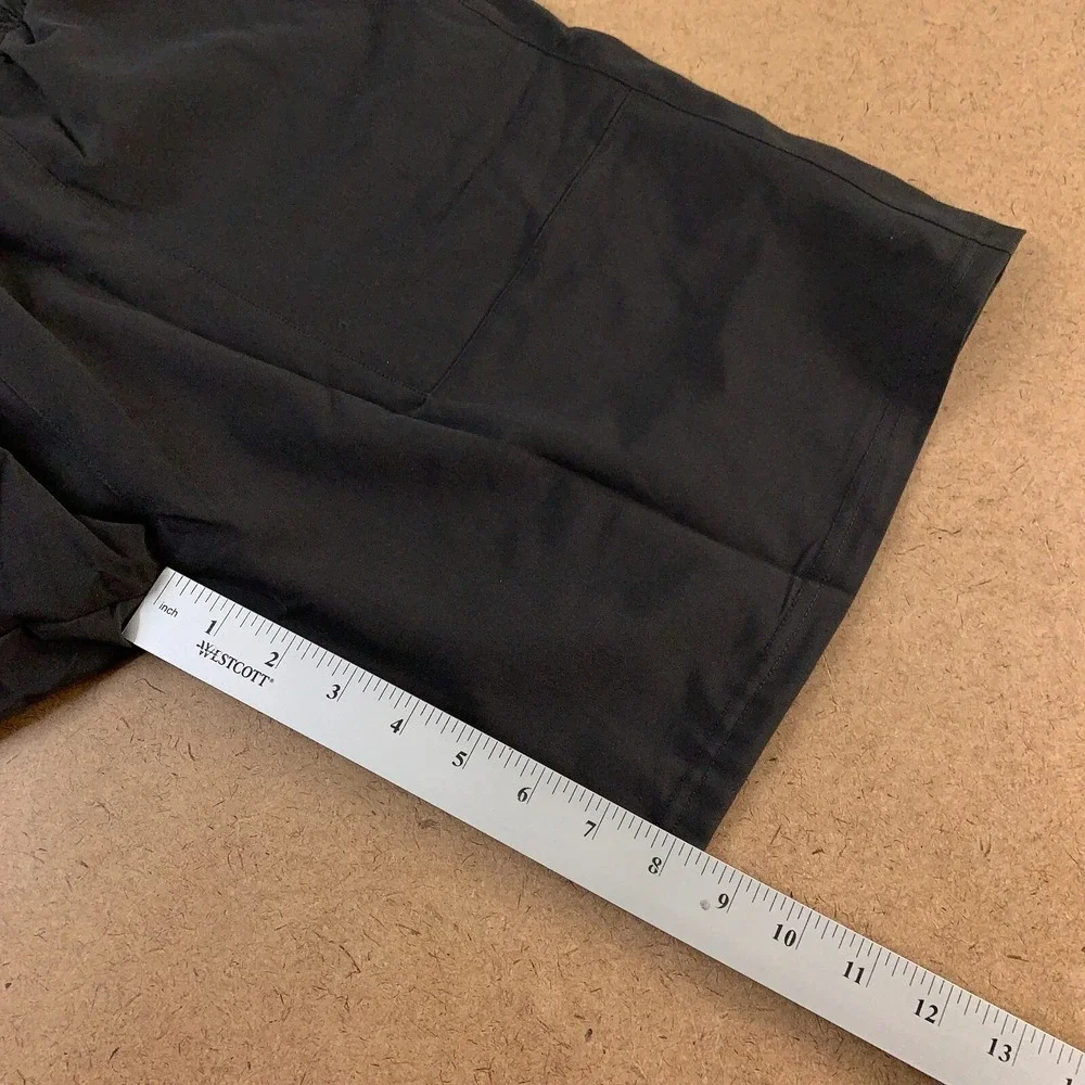 GLESTORE Men's Size Large Black Compression Lined Pocketed Swim Trunks New